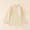 2024 Kids' Warm Long-Sleeve Mid-Collar Cotton T-Shirt for Autumn & Winter