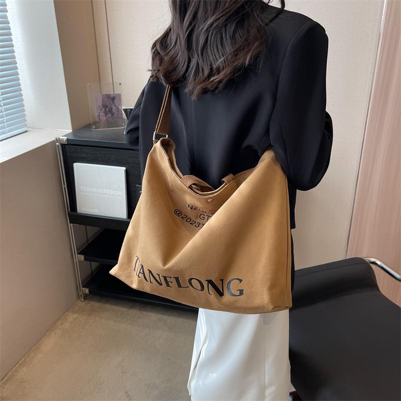 Plátěná taška přes rameno Dámská taška Crossbody Student Casual Backpack Kabelka do třídy