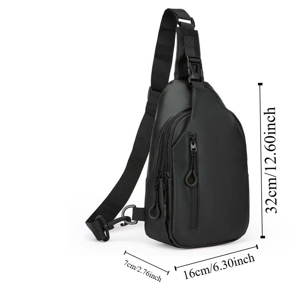 Anti-splash Water Men's Chest Bag Adjustable Strap Sports Walking Bag Outdoor Waist Bag Boys