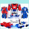 Magnetic Transformer Robot Vehicle For Kids With Diy Assembly And Force Control