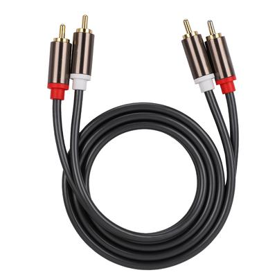 Invólucro de Liga de Alumínio Plugue Banhado a Ouro Fio de Cobre Estanhado o Cabo para TV CD Player (1 milhão)