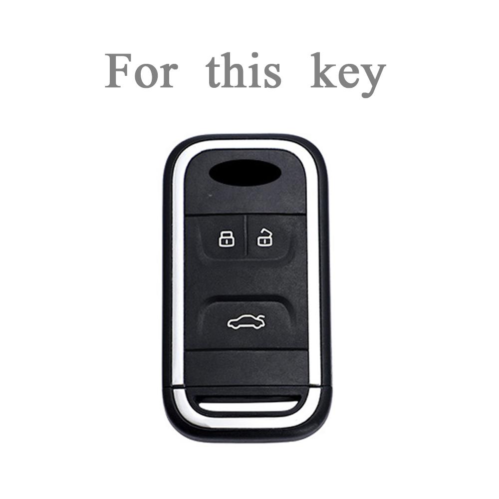 3 Buttons TPU Car Key Case Fob For Chery Tiggo 8 7 5X 2019 2020 Smart Keyless Remote Protect Case