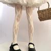 Spring And Autumn Retro American Asymmetrical Pure Desire Wind Hole Mesh Socks Explosive Subculture Personality Millennium Spice Girls Stockings