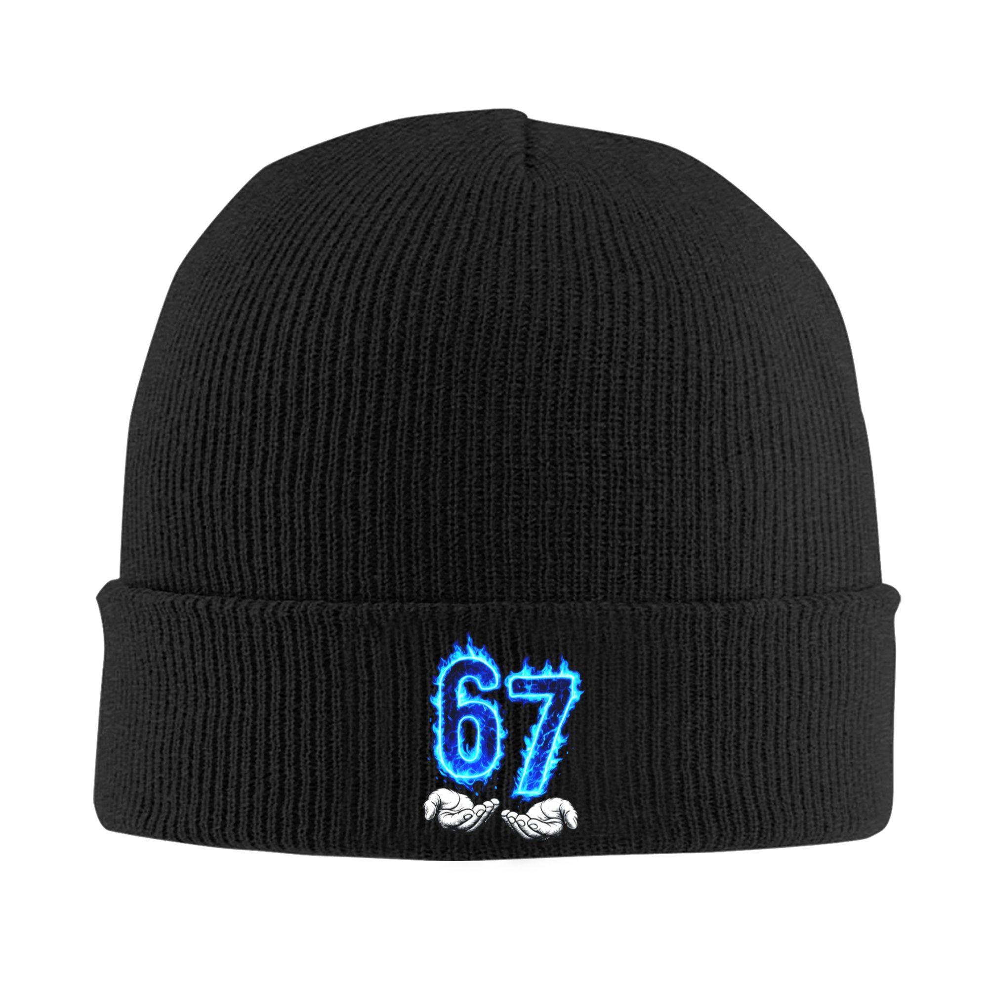 Lucky St Patricks Day 67 Six Seven Hands Meme Bonnet Hat Hip Hop Knit Hats Unisex Adult  Warm Winter Skullies Beanies Caps One Size
