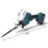 Cordless Brushless Electric Reciprocating Saw Variable Speed Metal Wood Cutting Power Tool with Tool Case