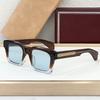 Big Square Handmade Acetate Sunglasses Classical Men Uv400 High Street Style Vintage Prescription Eyeglasses with Case
