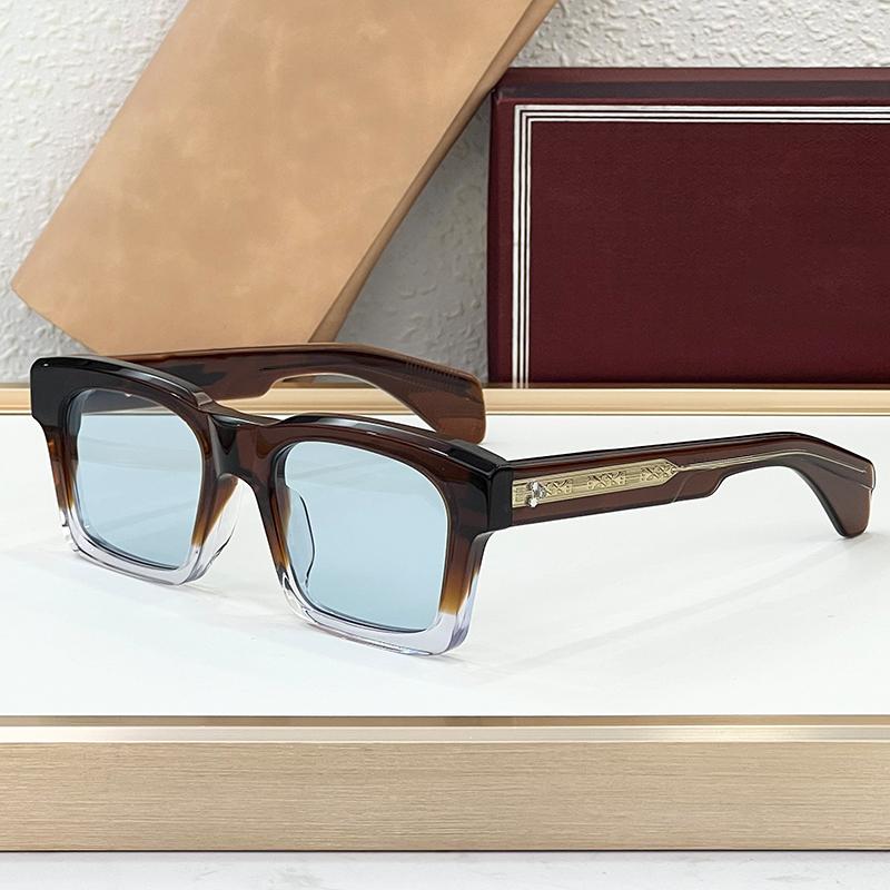 Big Square Handmade Acetate Sunglasses Classical Men Uv400 High Street Style Vintage Prescription Eyeglasses with Case