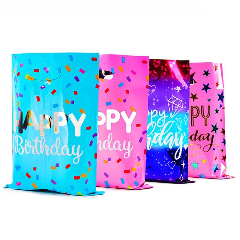 10/20/30pcs Birthday Party Gift Aluminum Wedding Candy Plastic Snack Bags Gift Packaging Holiday Return Bags
