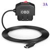 For Dash Camera Car DVR 24h Parking Car Accessories Battery Protection New Good OBD To Type C Charger Power Cable