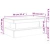 LED Coffee Table White 90 x 50 x 40 cm