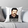 Woman Of The Year Ron Swanson Pillowcase Polyester Linen Velvet Creative Zip Decorative Throw Pillow Case Sofa Cushion Cover
