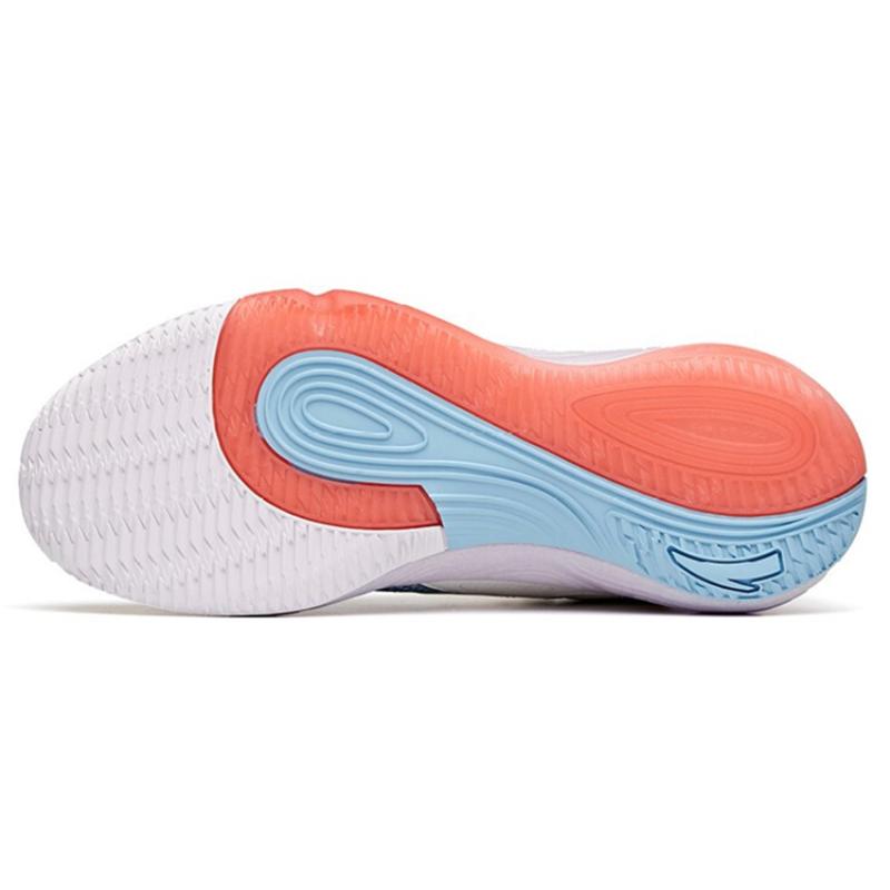 Anta A Flash Bubble 1.0 Non-slip Wear-resistant Shock Absorption Low-Top Basketball Shoes Blue Gray Red Sneakers 912121608S-3