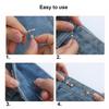 Beautiful Chinese Knot Adjustable Tightener Waist Buckle For Jeans,No Sewing Required Metal Button Adjuster For Pants And Skirts