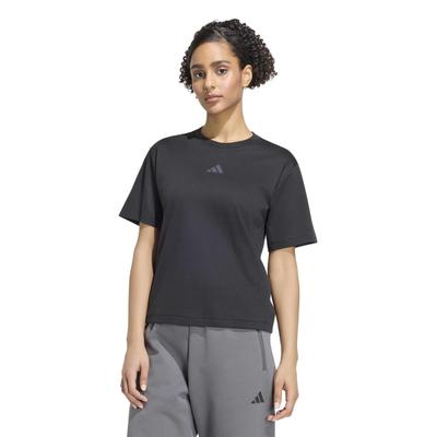 ZNE TW874 Black M [Adidas] Short-sleeved T-shirt Women's (KF6357)