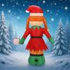 5.91FT Giant Inflatable Toy Christmas Elf with LED Lights Festive Gifts Xmas Decorations for Yard Supplies Home Ornaments
