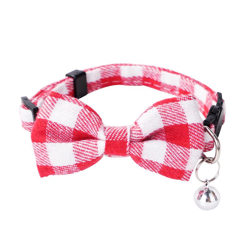 Pet Safety Bowknot Collar with Bell and Anti-Choke Buckle for Cats and Puppies