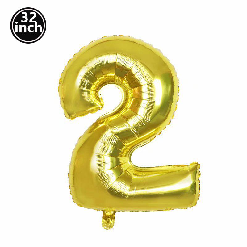 Multi Color Large Numbers 1 Balloon 32Inch 1 2 3 4 5 6 7 8 9 Birthday Ball Red Digit Bachelorette Balloons Figure Golob Balloons