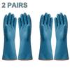 2/4 Paires de Gants Imperméables avec Doublure Polaire Épaisse Gants de Nettoyage Gants de Protection pour les Mains Ménage Salle de Bain Cuisine Outil de Nettoyage
