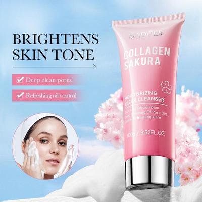 Sadoer Cherry Blossom Collagen Cleanser Tiefenreinigungsreiniger Gesichtspflege