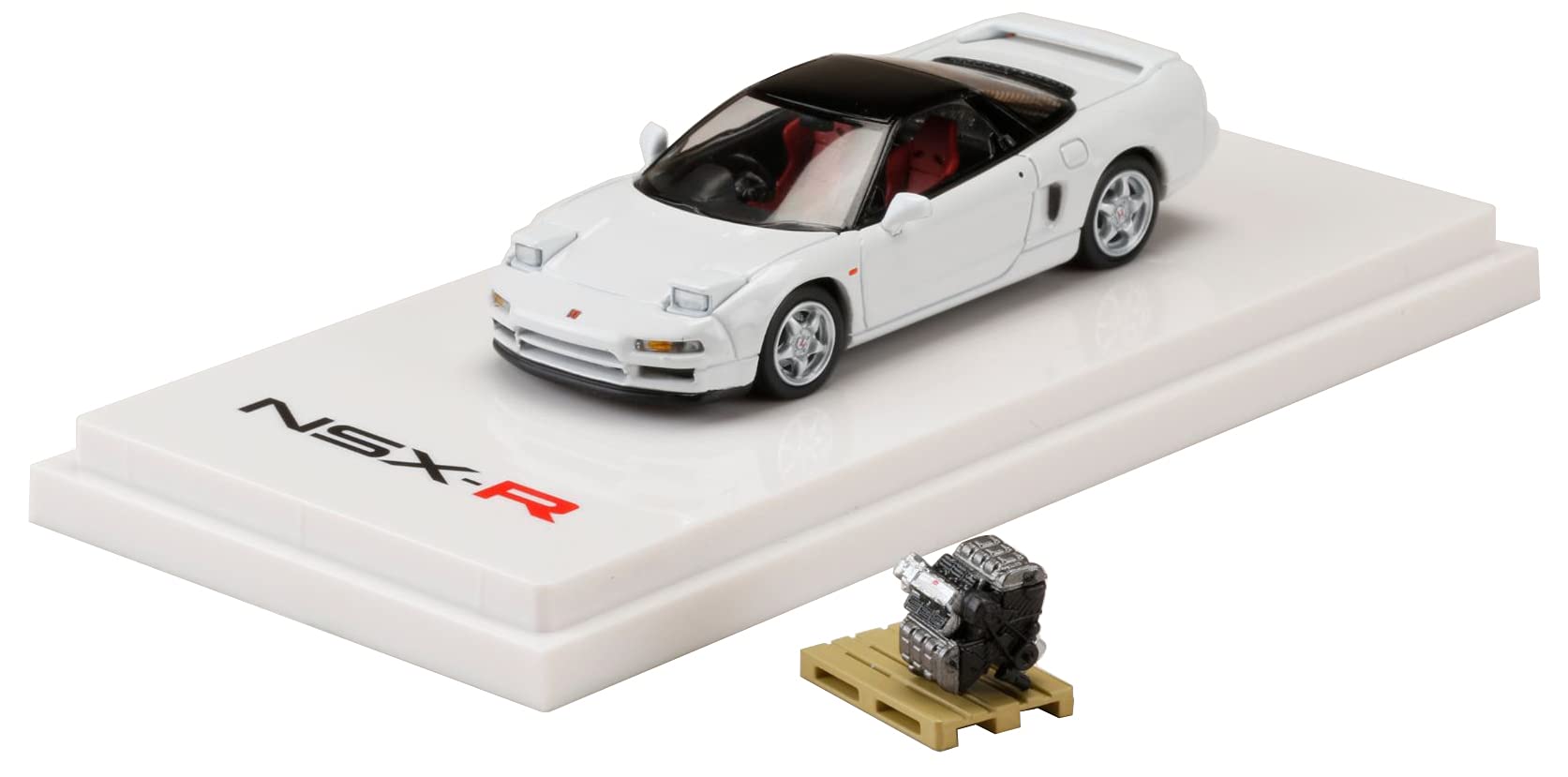 

Hobby JAPAN Scale Honda NSX Type R 1992 with Engine Display Championship Finished Model 1/64 (NA1) Model, White, (HJ642006RAW) белый
