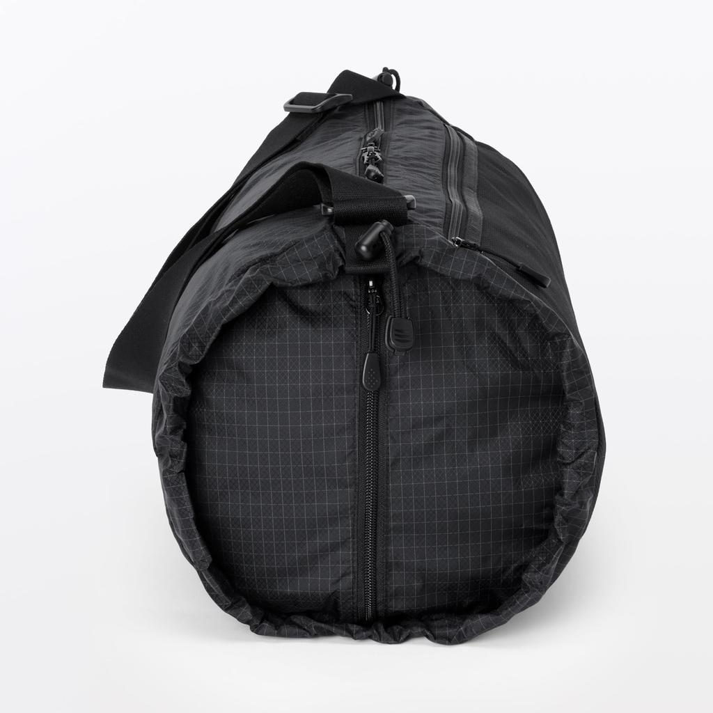 MUJI Ripstop Shoulder EF0FWA6S Water-Repellent Bag, Unisex, Adult, Black,