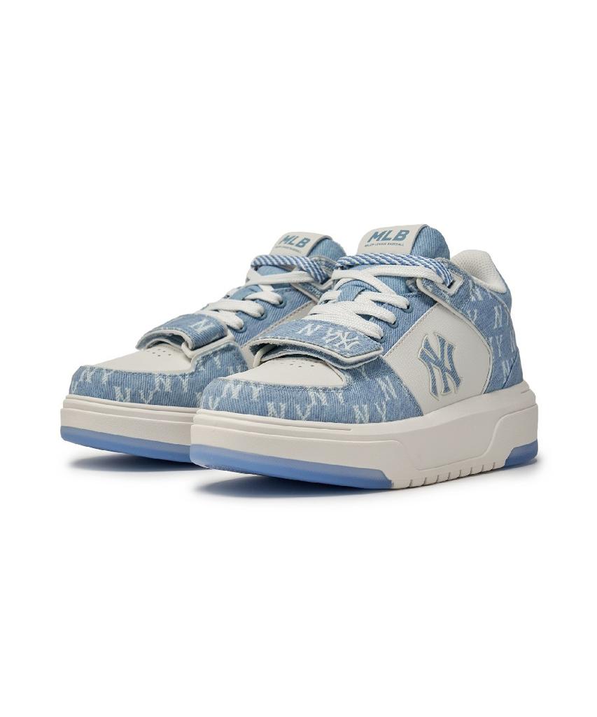 Mlb Chunky Liner Mid Denim Monogram Sl Ny (Blue)