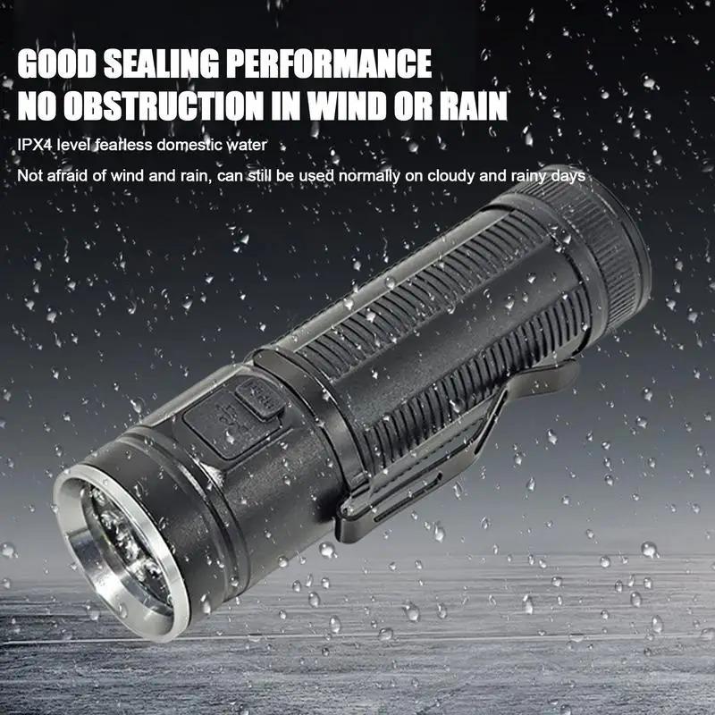 Tragbarer Suchscheinwerfer für den Außenbereich, 1600 lm, Taschenlampe mit Typ C-Aufladung, wasserdicht, für Notfälle im Haus und Camping