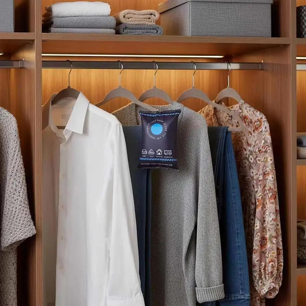 Reusable Silicone Dehumidifier Bag Car Interior Dehumidifier Bag Home Closet Humidity Absorber Bag With Color Indicator,Dehumidification Bag for Car