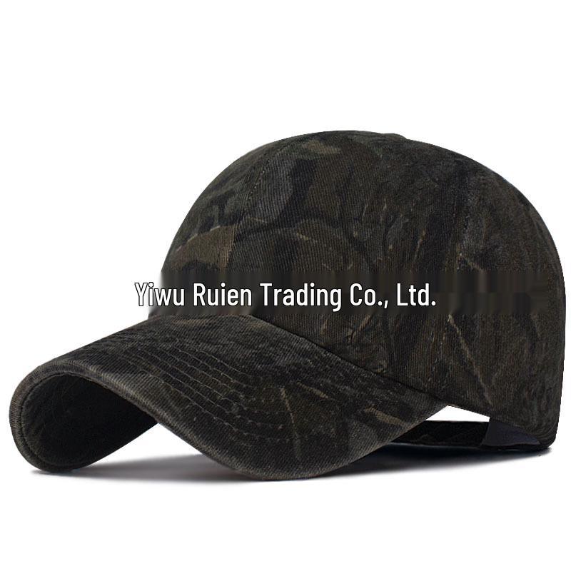 Leaf Camouflage Curved Brim Denim Baseball Cap - Spring/Summer Fashion for Men & Women