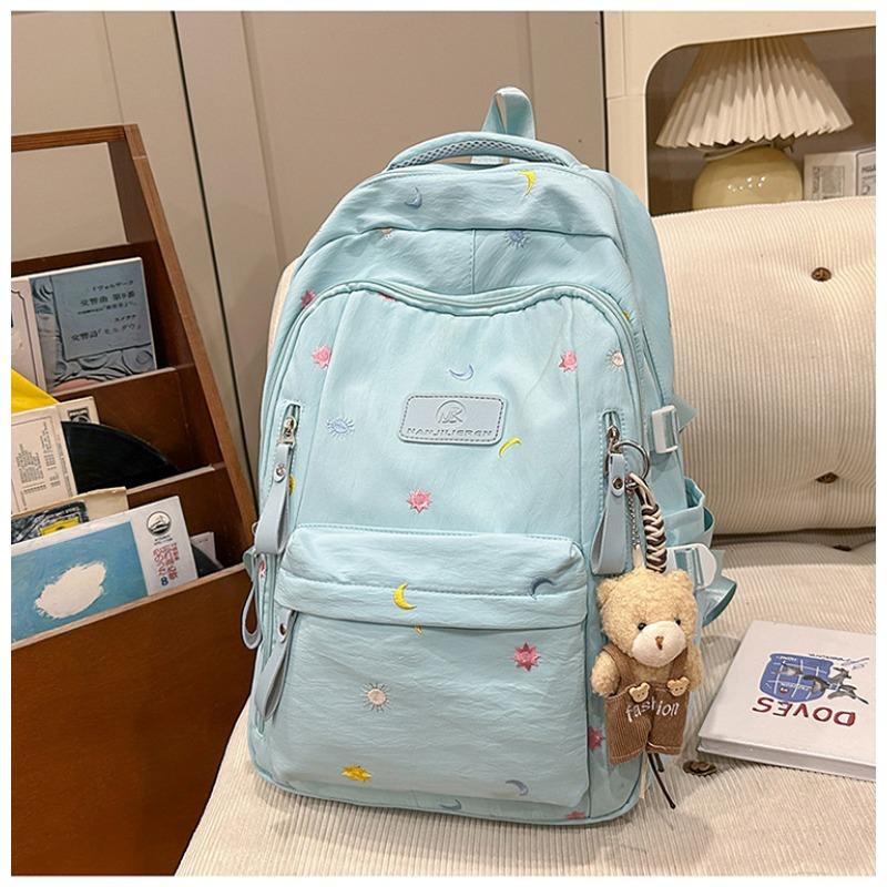 New Large-capacity Backpack Junior High School Lightweight Women's Schoolbag Simple and Versatile Campus Backpack