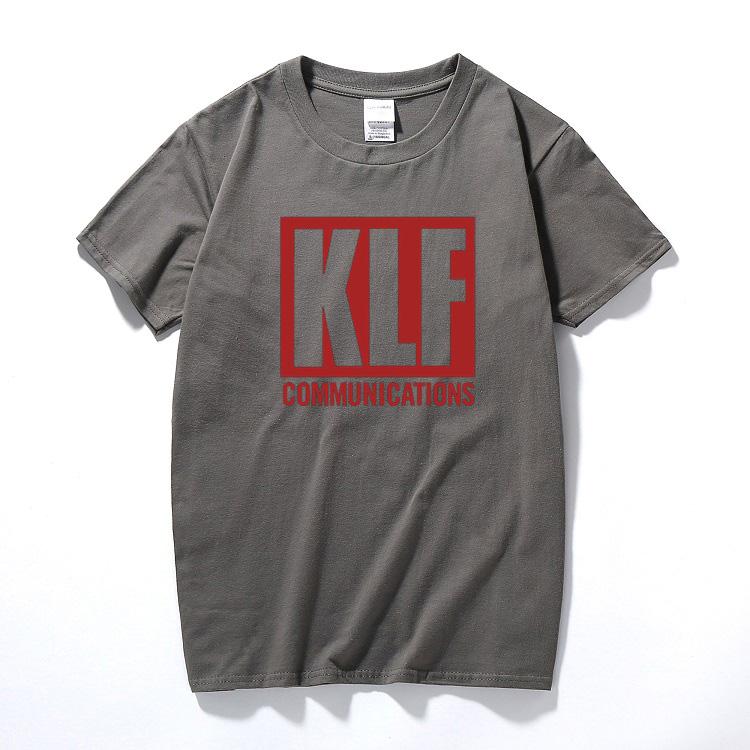 The Klf Communications Letter Printed Unisexs Unisex T Shirt Tshirt 2024 New Short Sleeve O Neck Cotton Tshirt Tee Camisetas Hombre