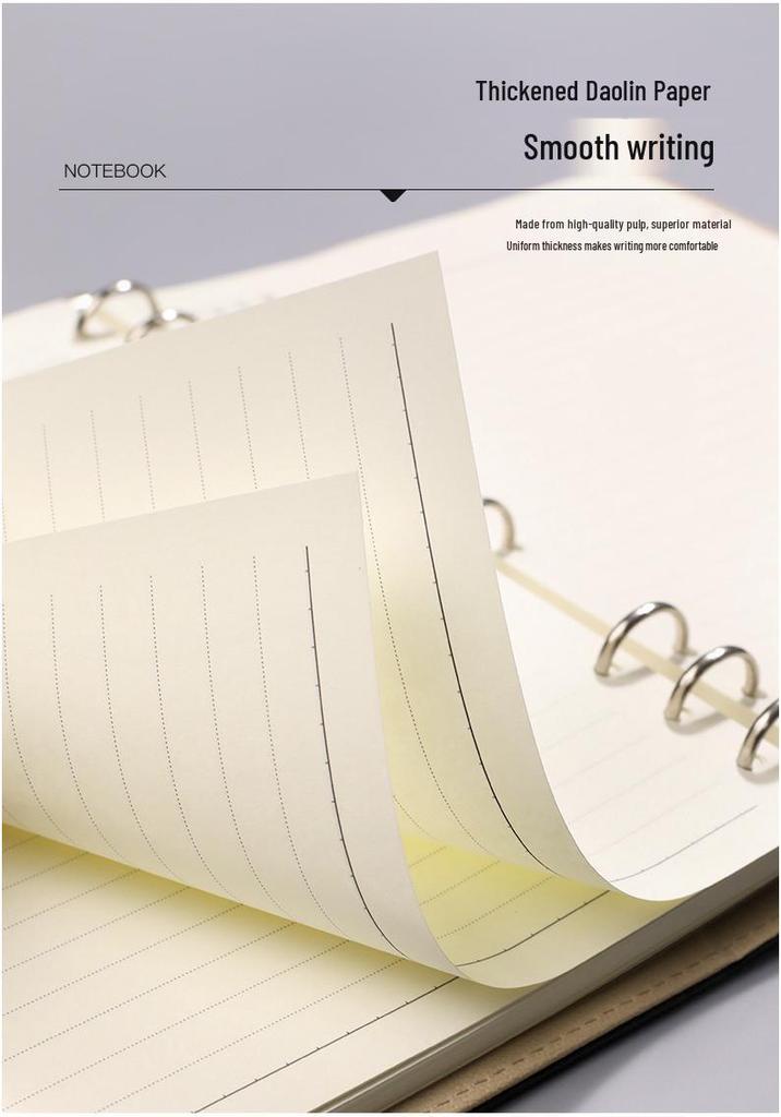 Custom B5 9-Hole Loose-Leaf Notebook with Logo Print for Business Meetings
