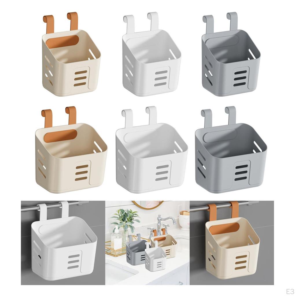 Basket Organizer, Reusable Hook, Hanging Storage Basket, for Railing, Pantry, Office