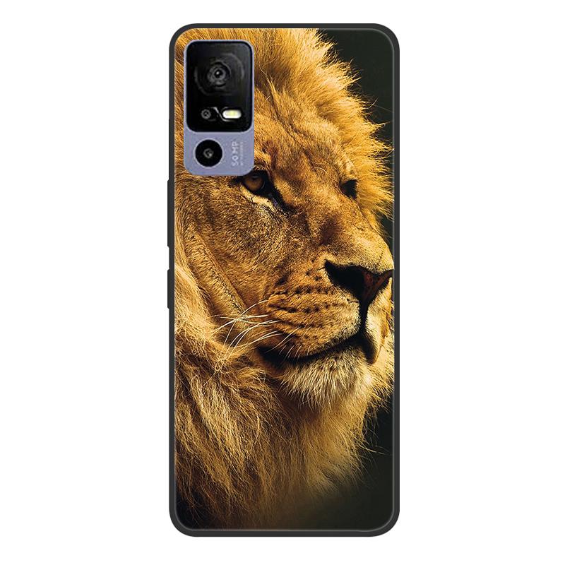 For TCL 40R 5G T771A Case Painted Soft Black Silicone Bumper Phone Cover for TCL 40 R 5G 6.6" Case TCL40R 40R Etui Coque Fundas