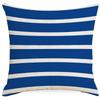 Marine Striped Coral Linen Pillowcase Home Sofa Cushion Pillowcase Decoration