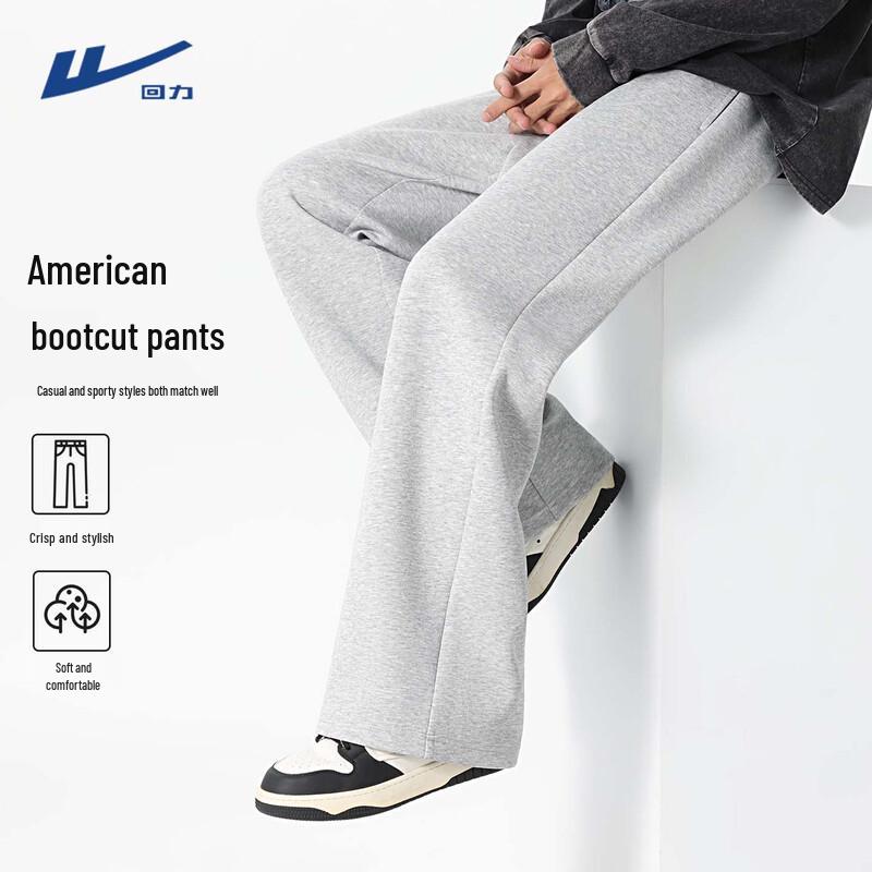 

Warrior Men s 2026 Spring/Autumn Loose Micro-Flare Sweatpants XL