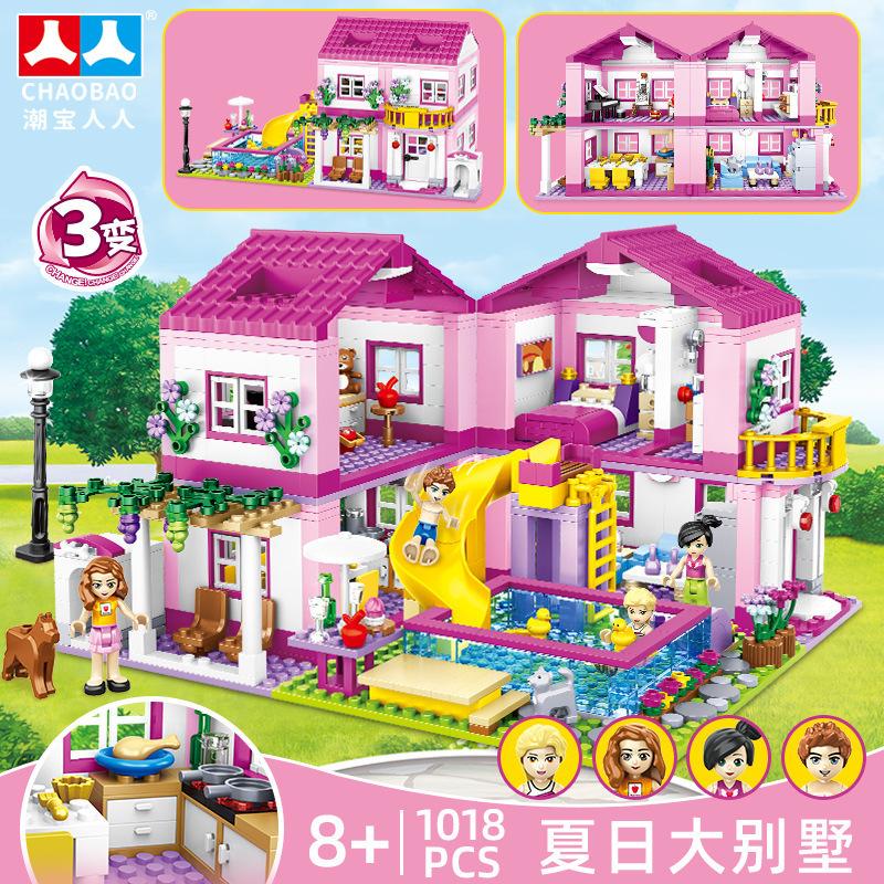 Anime Frozen Princess Ice Castle Set Building Blocks Model Brick Mini Figure Kid Girl Gifts Toy Garden Compatible With