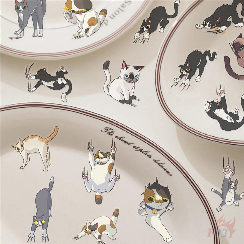 50Pcs/Set Naughty Cats Series 01. Scratch Marks PET Stickers Waterproof DIY Fashion Doodle Decals Stickers