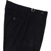 Solti W412 Reve Pleats Wool Trousers (Dark Navy)