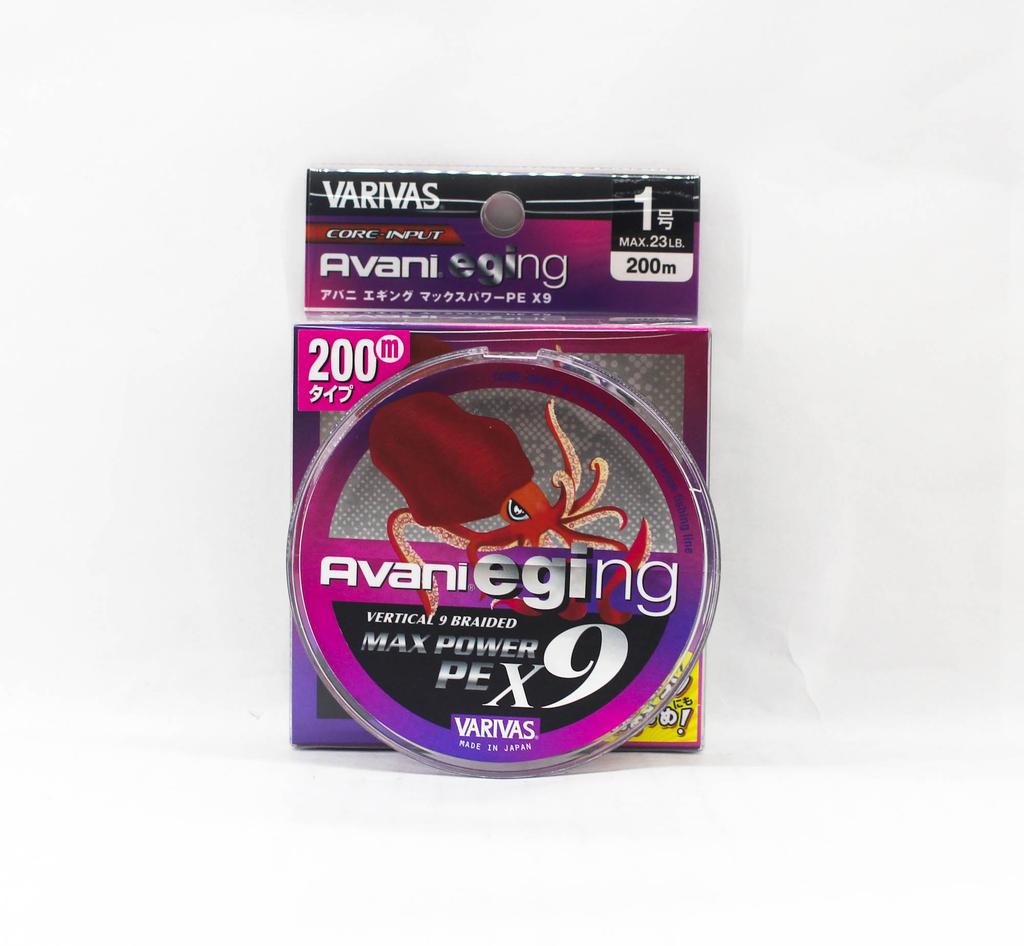 Varivas P.E Line Eging Max Power X9 200m P.E 1 23lb (0471)