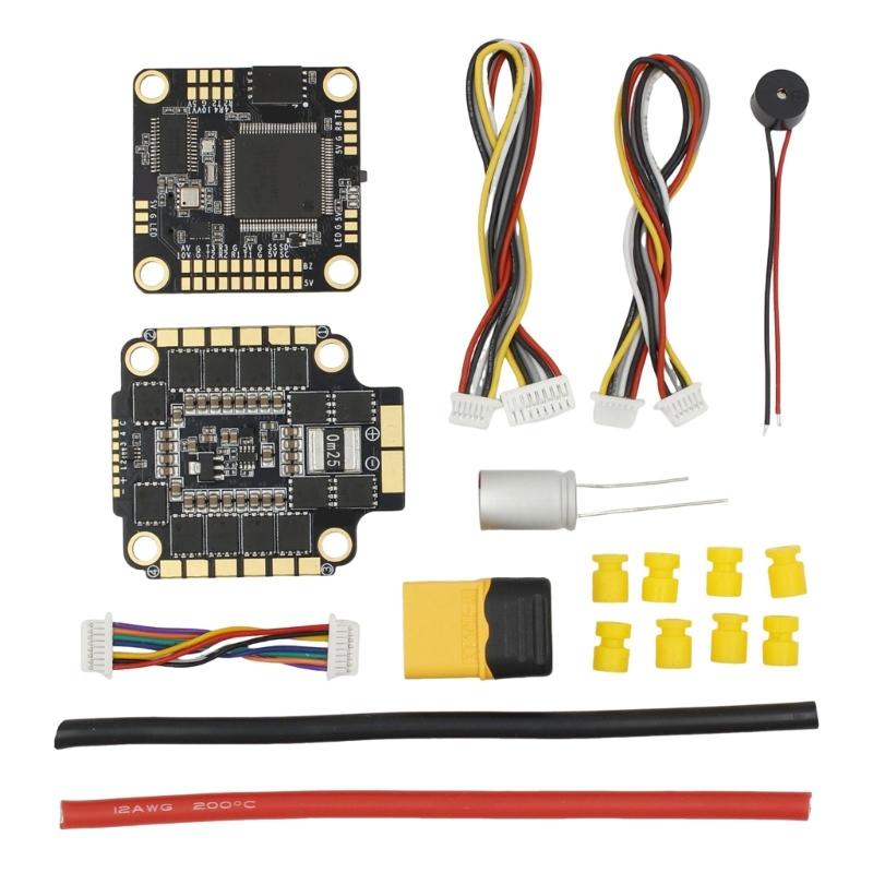 Efficient AT32F435VMT7 Piloting Flight Controller Set For Racing Drones Up To 6S Input