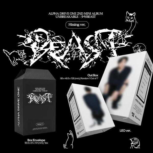 ALPHA DRIVE ONE 2ND Mini Album [UNBREAKABLE : BOY BEAST] HISSING VER