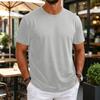 T-shirt da uomo girocollo a maniche corte, sottile, traspirante, elasticizzata, strato base per allenamento fitness