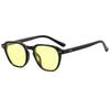 1 PC Retro Sunglasses for Women Small Oval Frame Sun Glasses Fashion Shades Two Point Eyewear UV400 Sunglasses