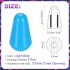 uxcell Electric Guitar Switch Tip Knobs of Cross Opening Toggle Switch Caps SQ Style Electric Guitar Pickup Selector Replacement Parts Light Blue (Set