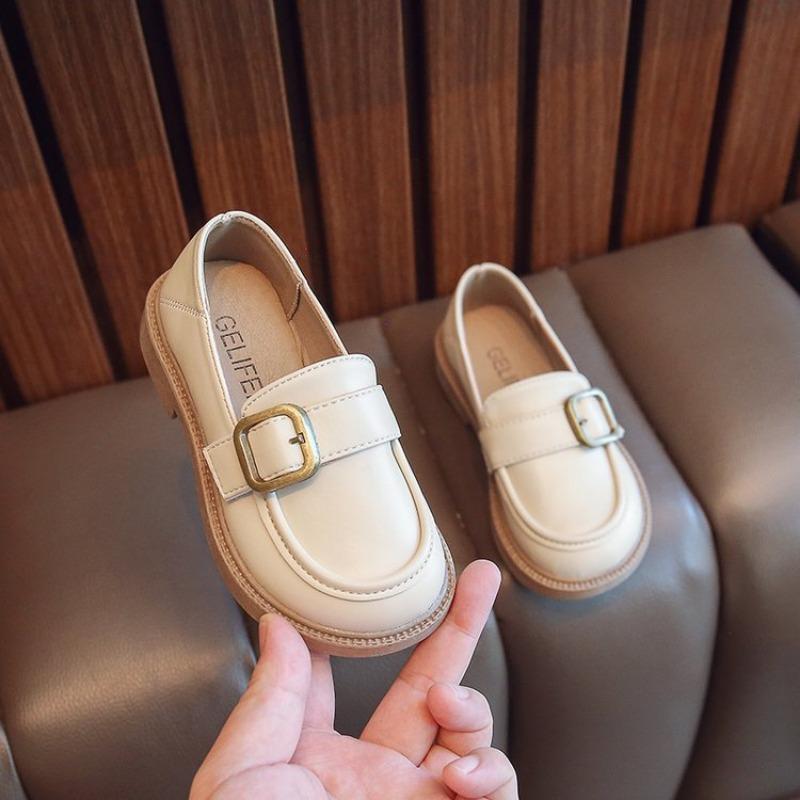Girls' British Style Leather Shoes Children's Fashion Single Shoes Student Soft Leather Loafers