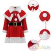 Cloudkids Christmas Santa Cosplay Haunted School Cultural Carnivals Girls' Costume, Dress, House, Transformation, Events, Festivals, Festivals, (Red,