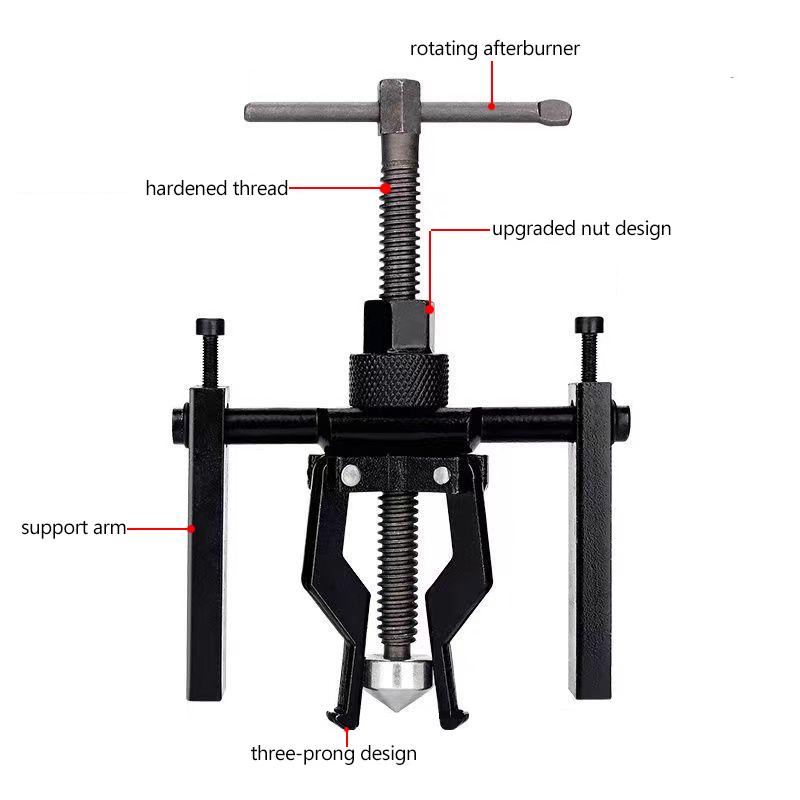 Car Inner Bearing Puller Gear 3 Jaw Extractor Heavy Duty Auto Machine Tool Kit Car Separation Bearing Device Tools Disassembly