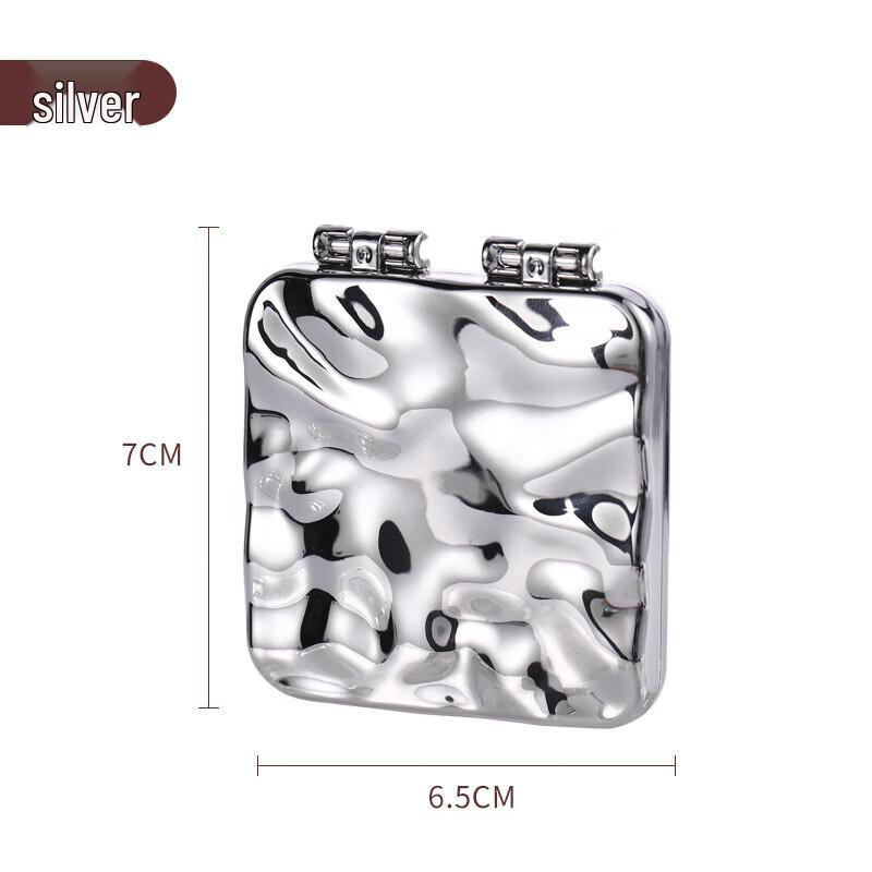 Aige Portable Folding Double-Sided Retro Makeup Mirror