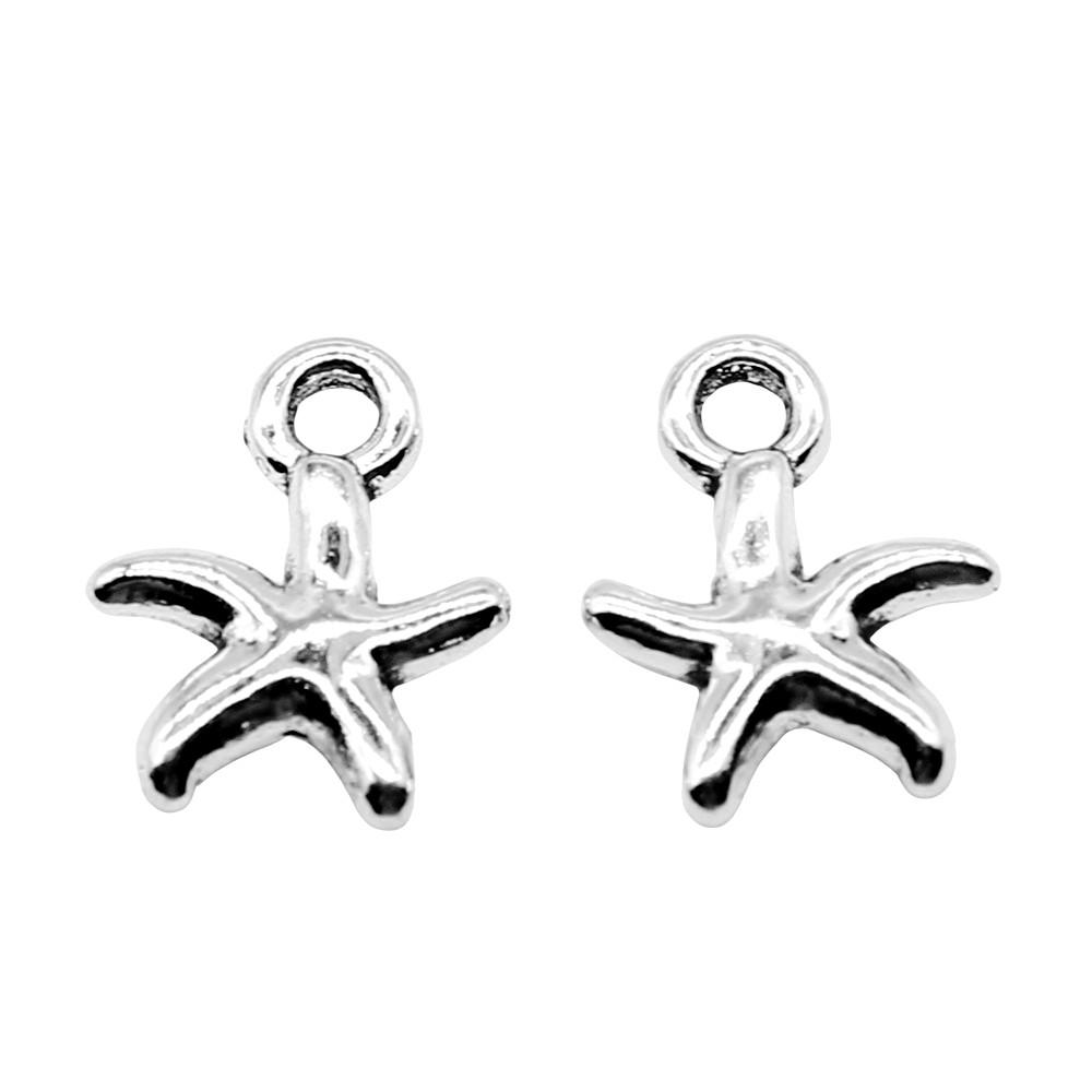 Starfish Charms Multi Color Metal Pendants For Beach Themed DIY Jewelry Accessories